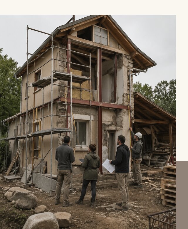 Реконструкция загородного дома под ключ в Советской Гавани от бюро